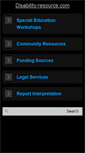 Mobile Screenshot of disability-resource.com